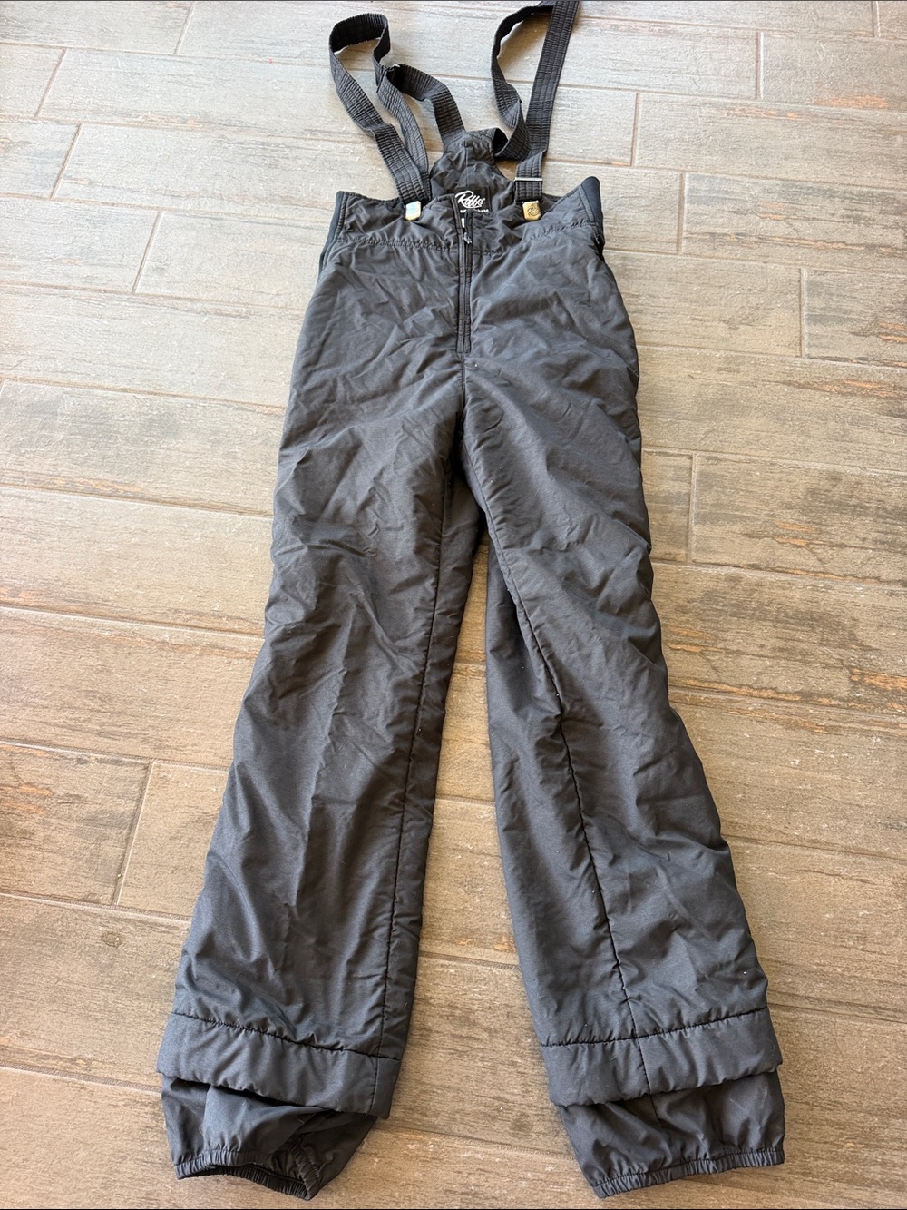 Roffe Black Women's Ski Bib Pants with Adjustable Suspenders